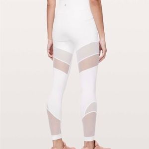 White Lululemon leggings